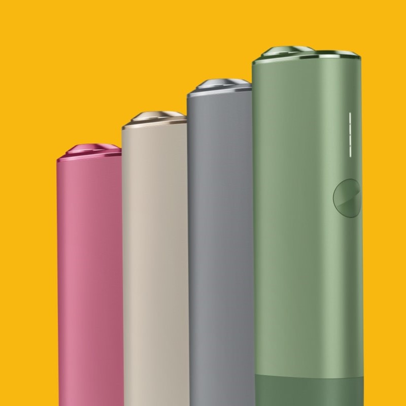 An IQOS ILUMA ONETM devices in different colours.